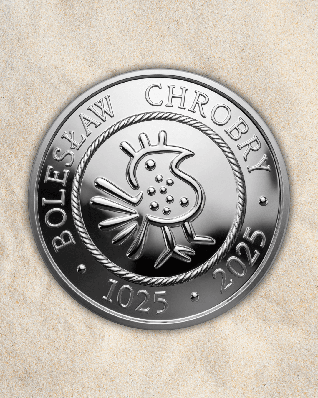 Dukat Kryptofilatelistyczny 1.2 - Denar Chrobrego - awers